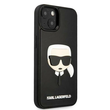 Etui Karl Lagerfeld KLHCP14MKH3DBK für iPhone 14 Plus 6,7" Hardcase 3D Rubber Karl`s Head